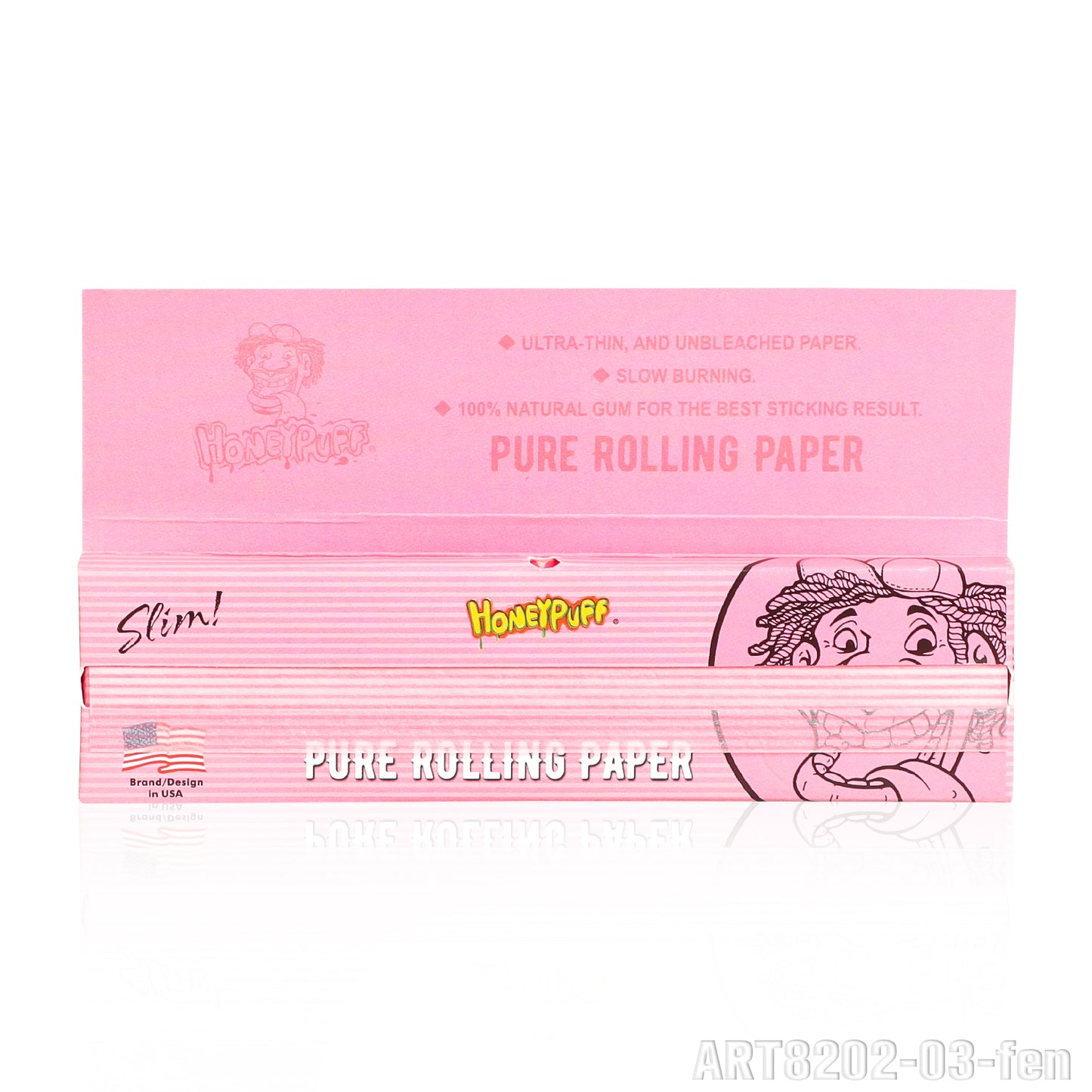 HONEYPUFF 1 1/4 Size Variety Of Flavors Rolling Papers, Slow Burning Cigarette Rolling Papers (32 PCS)
