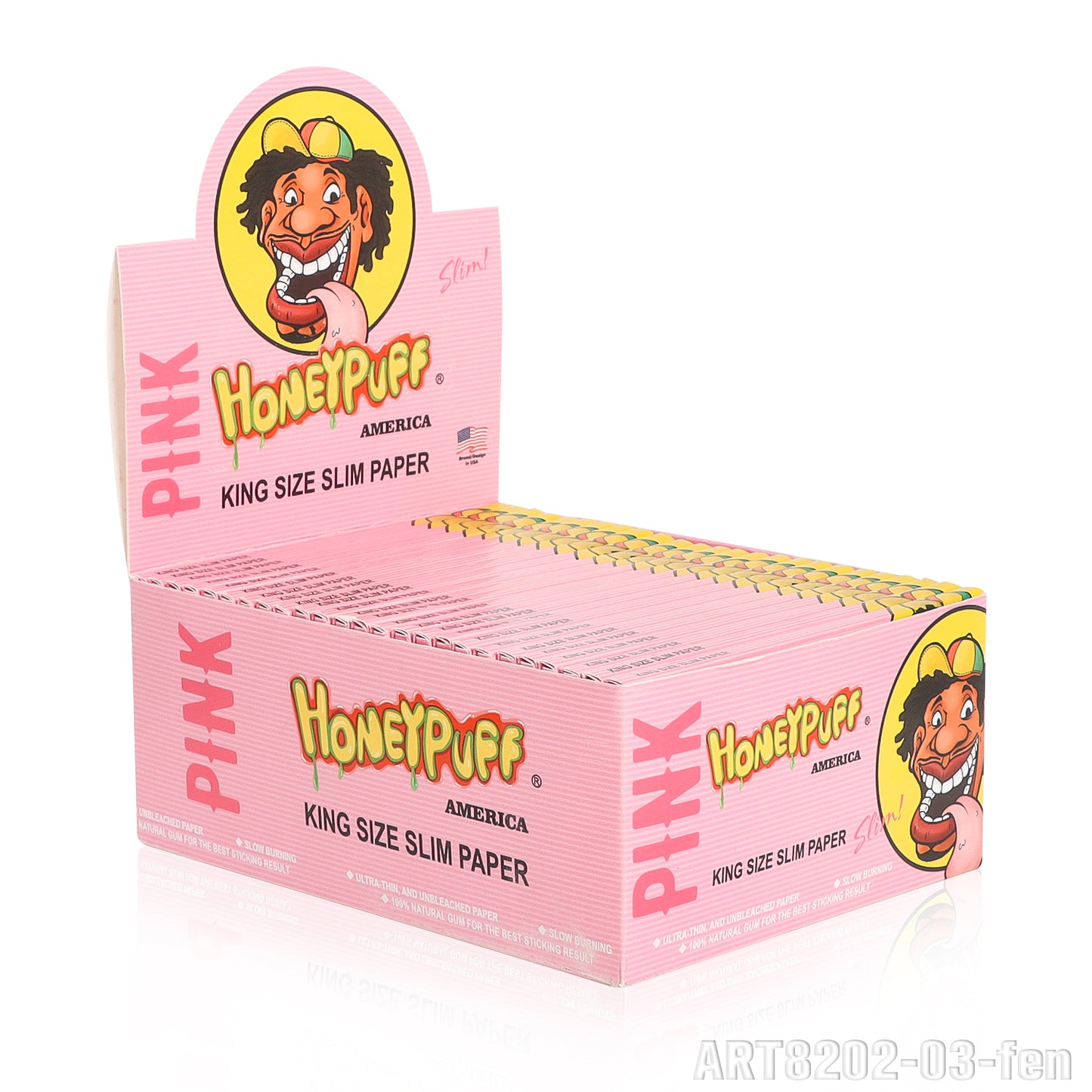 HONEYPUFF 1 1/4 Size Variety Of Flavors Rolling Papers, Slow Burning Cigarette Rolling Papers (32 PCS)