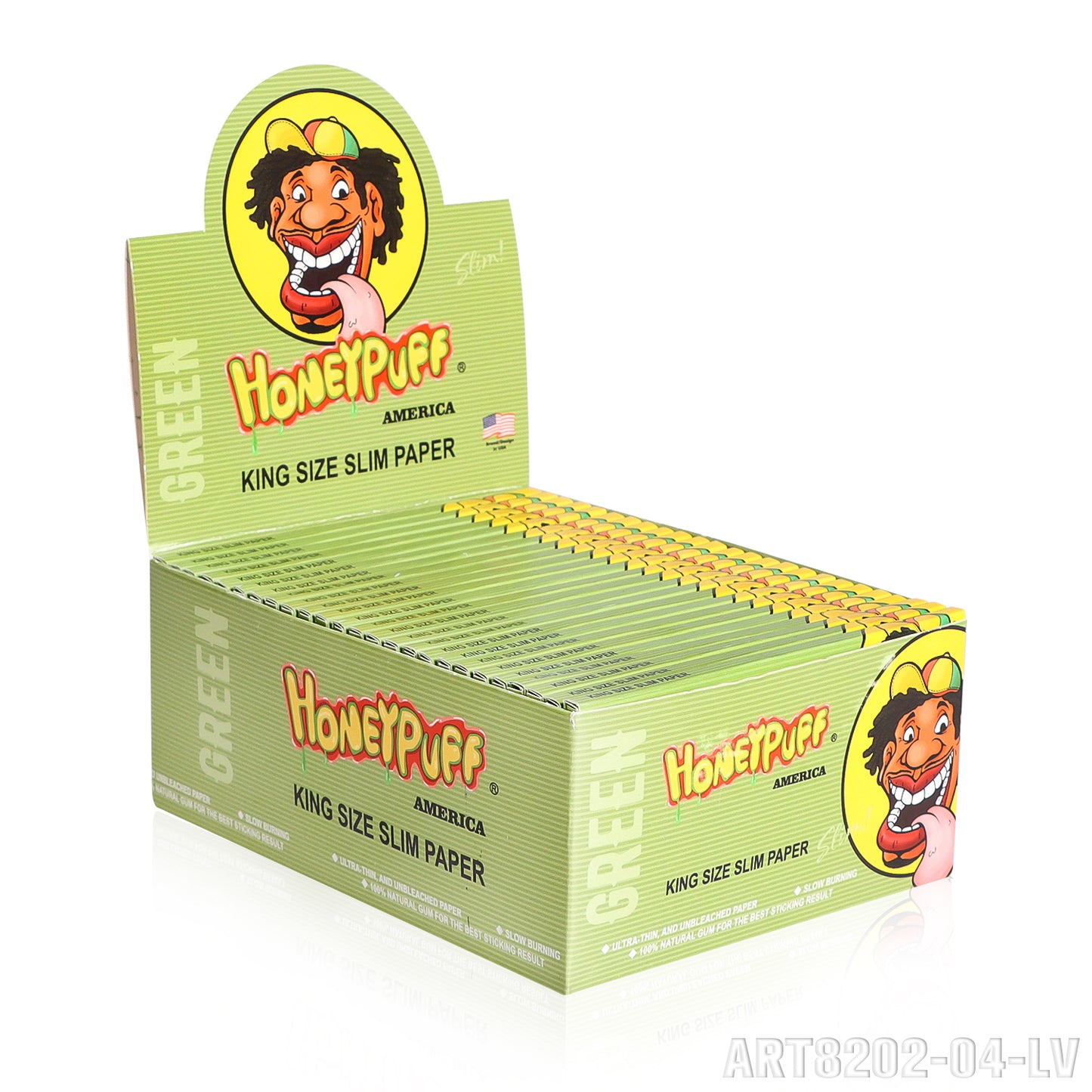 HONEYPUFF 1 1/4 Size Variety Of Flavors Rolling Papers, Slow Burning Cigarette Rolling Papers (32 PCS)