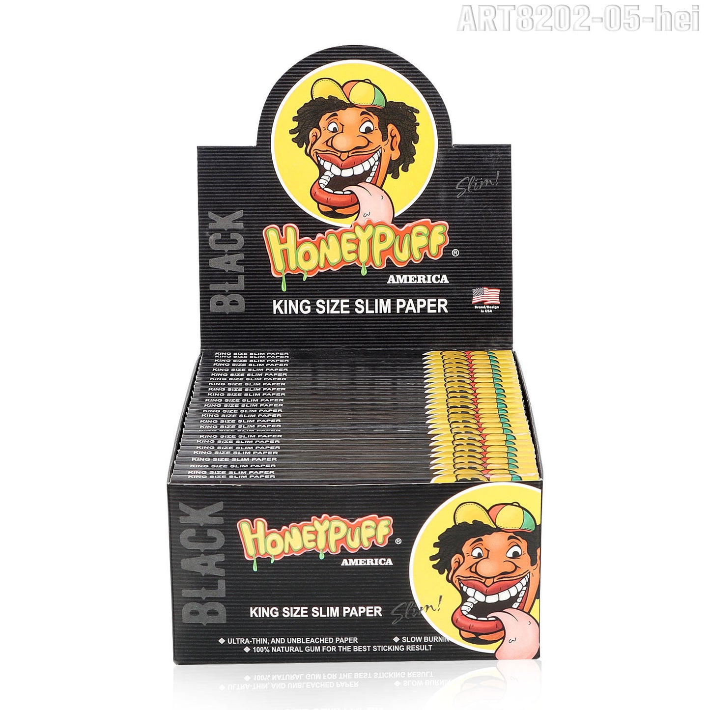 HONEYPUFF 1 1/4 Size Variety Of Flavors Rolling Papers, Slow Burning Cigarette Rolling Papers (32 PCS)