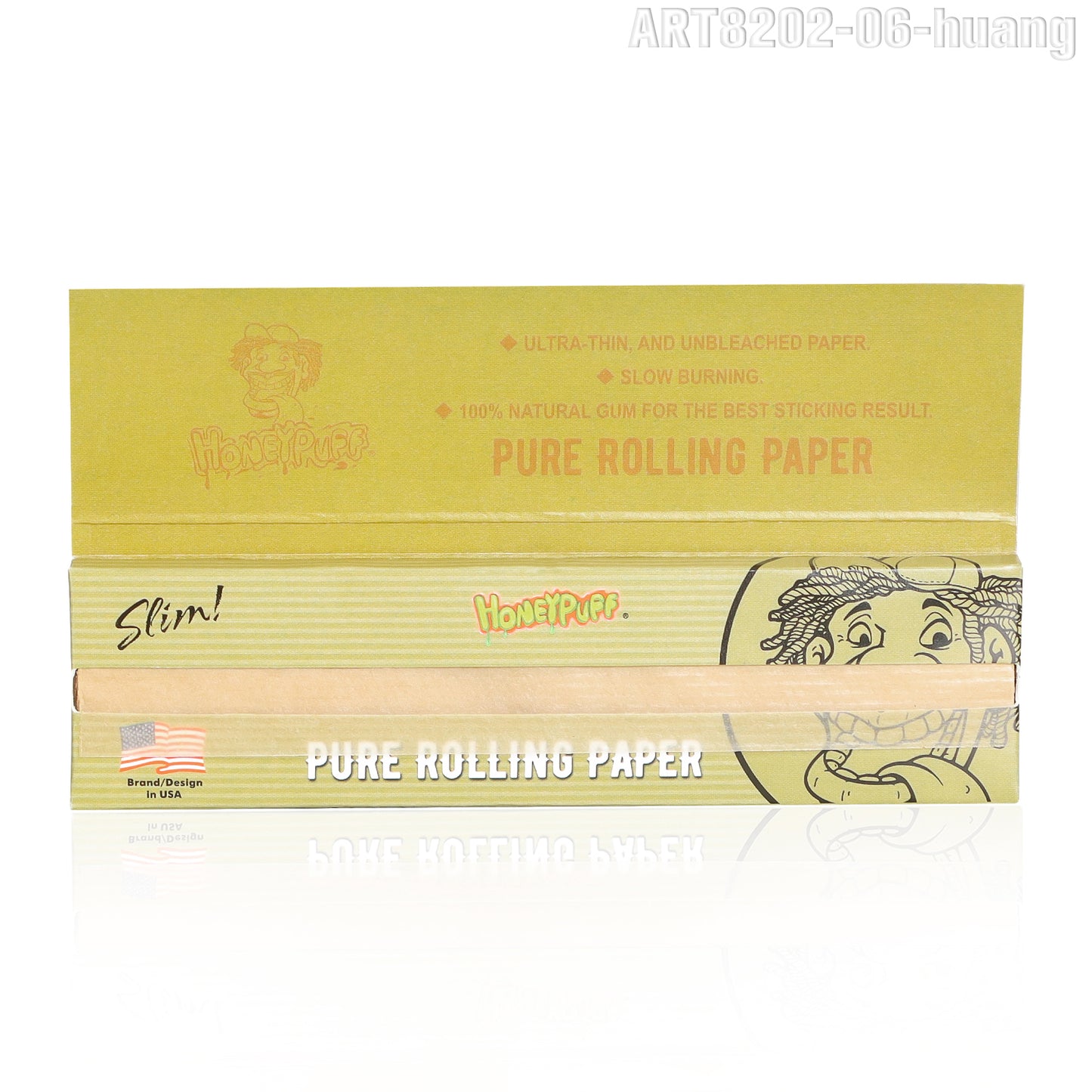 HONEYPUFF 1 1/4 Size Variety Of Flavors Rolling Papers, Slow Burning Cigarette Rolling Papers (32 PCS)