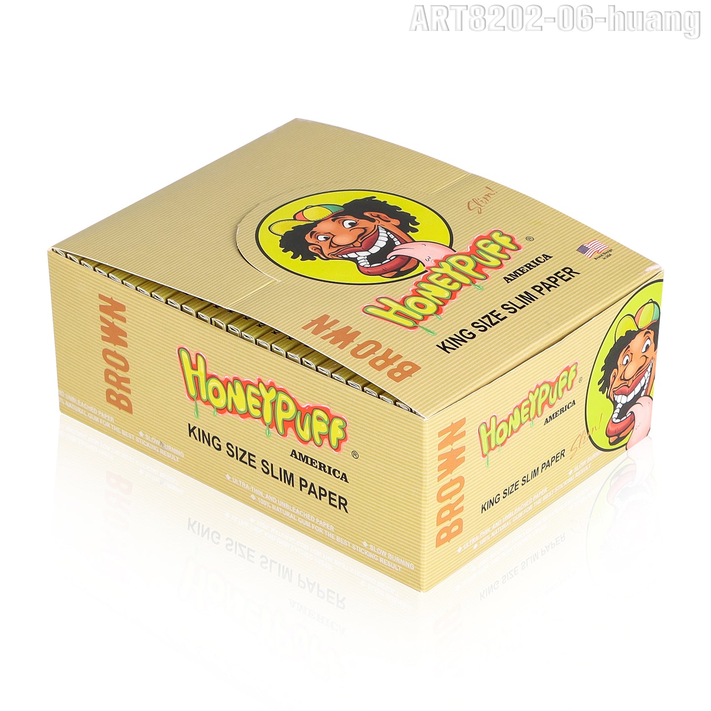 HONEYPUFF 1 1/4 Size Variety Of Flavors Rolling Papers, Slow Burning Cigarette Rolling Papers (32 PCS)