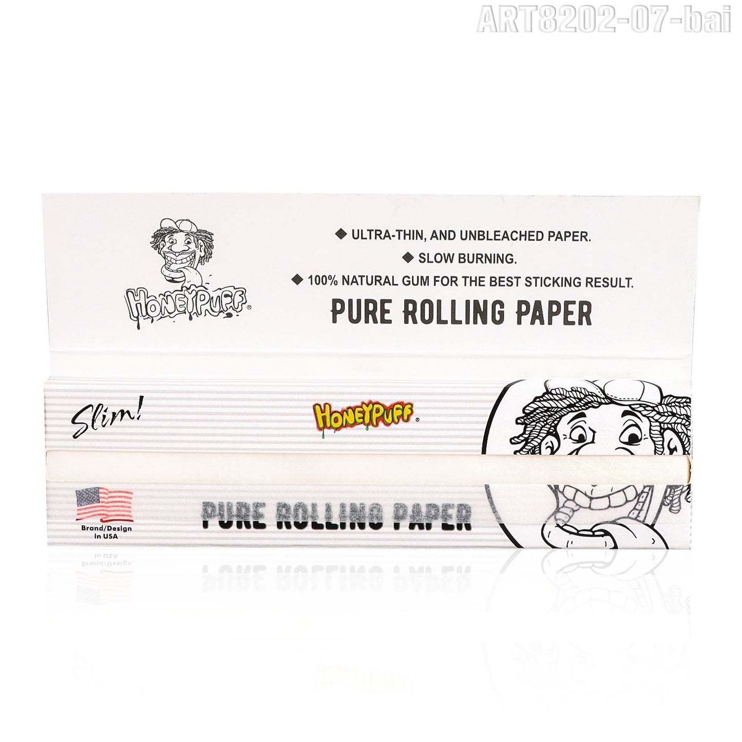 HONEYPUFF 1 1/4 Size Variety Of Flavors Rolling Papers, Slow Burning Cigarette Rolling Papers (32 PCS)