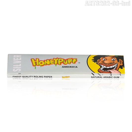 HONEYPUFF Zigarettenpapier in der Größe 1 1/4 mit verschiedenen Geschmacksrichtungen, langsam brennendes Zigarettenpapier (32 Stück)