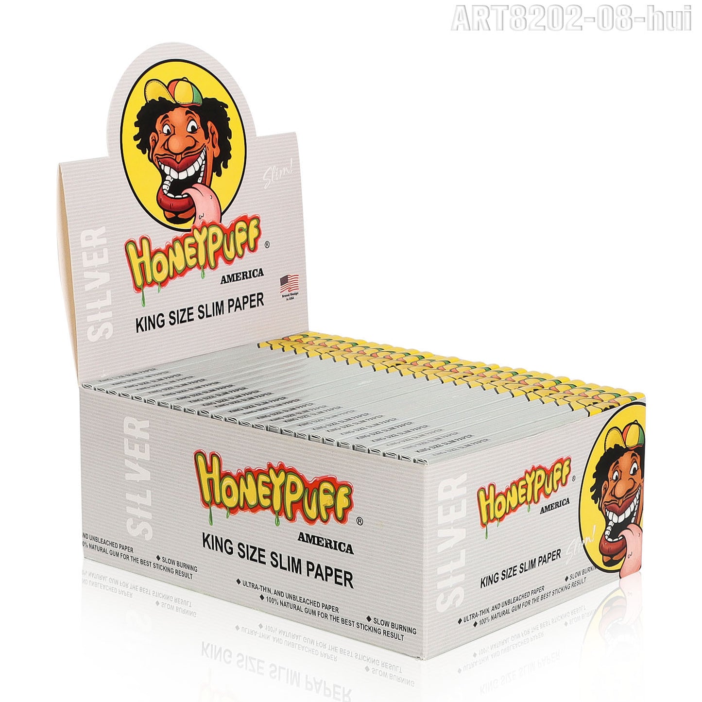 HONEYPUFF 1 1/4 Size Variety Of Flavors Rolling Papers, Slow Burning Cigarette Rolling Papers (32 PCS)
