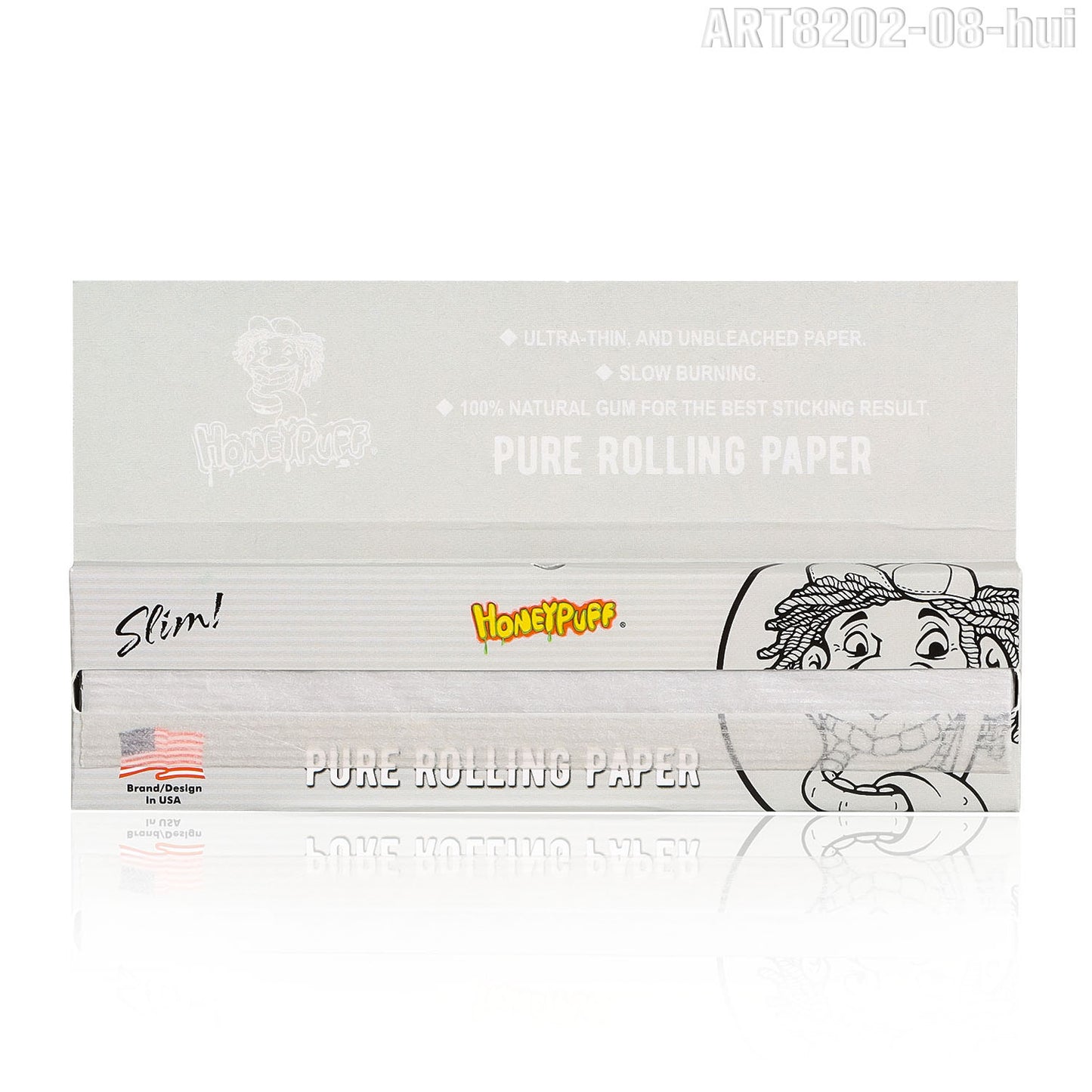 HONEYPUFF 1 1/4 Size Variety Of Flavors Rolling Papers, Slow Burning Cigarette Rolling Papers (32 PCS)