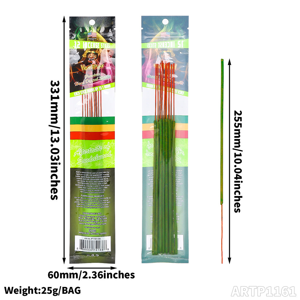 Honeypuff  brand flavors stick burns with different flavor