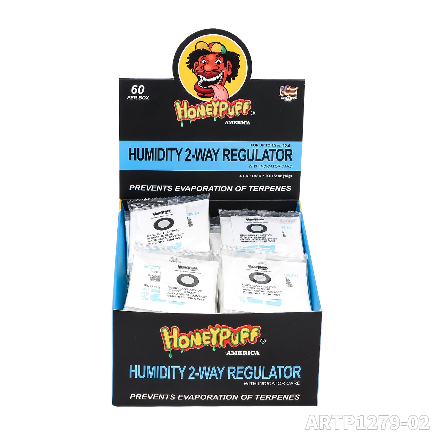 Honeypuff 70-63mm humidity 2-way regulartor with different size for tobacc