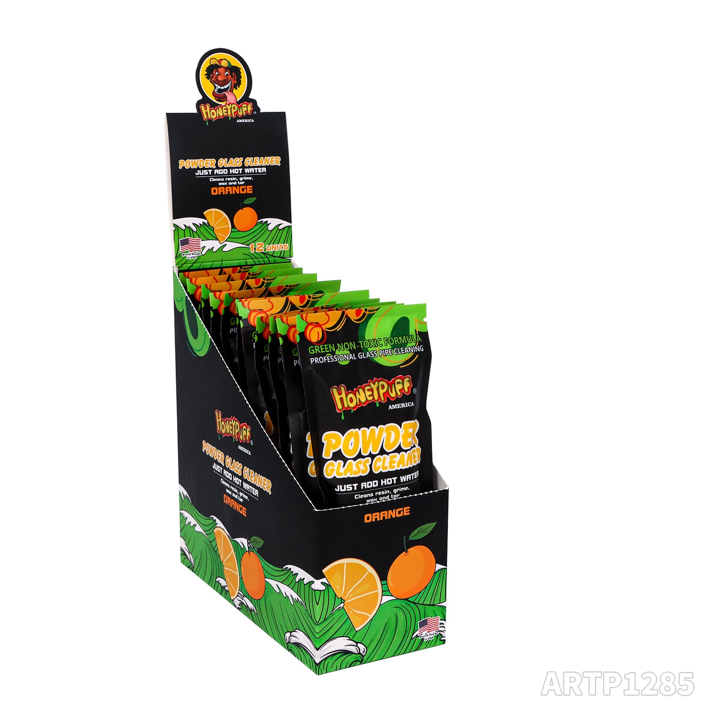 HONEYPUFF hot sale glass cleaner powder with different flavor  very good cleaning effect