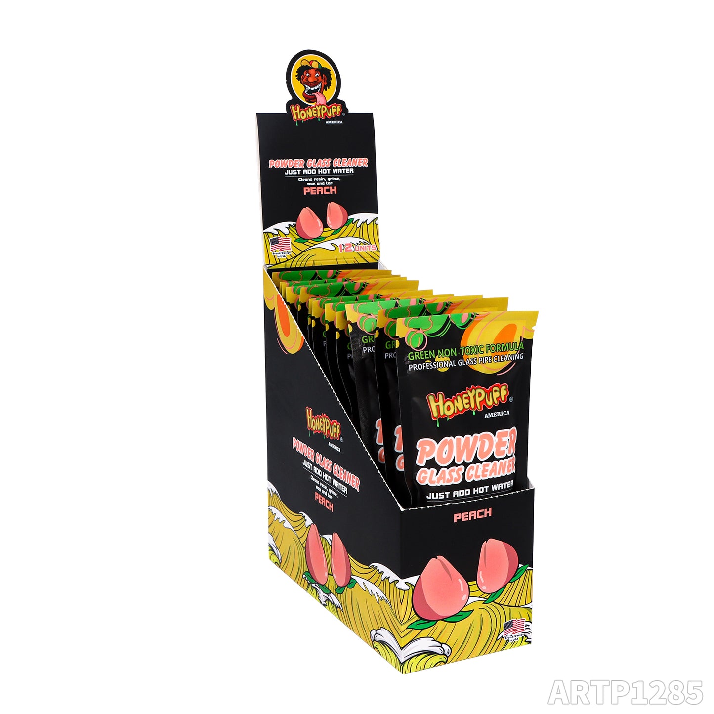 HONEYPUFF hot sale glass cleaner powder with different flavor  very good cleaning effect