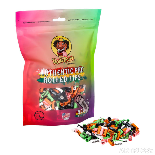 HONEYPUFF flavor smoking filter tip paper smoking filter tip 7*18mm with different colors 500pcs/bag