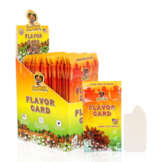 HONEYPUFF Anise Ice Mint Flavour Cards, King Size Cigarette Insert Infusion, Natural Flavour Card