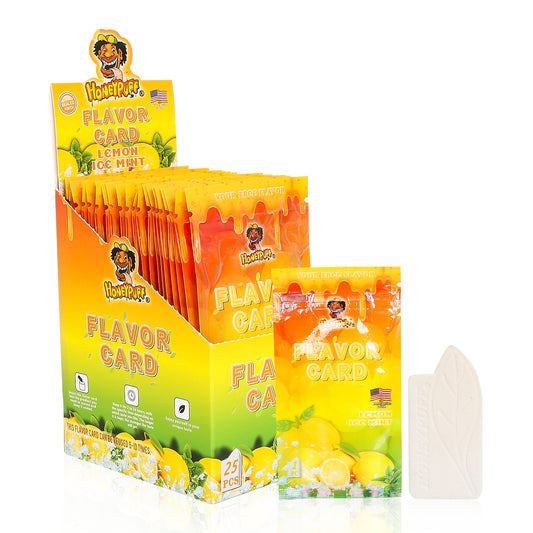HONEYPUFF Lemon Ice Mint Flavour Cards, King Size Cigarette Insert Infusion, Natural Flavour Card