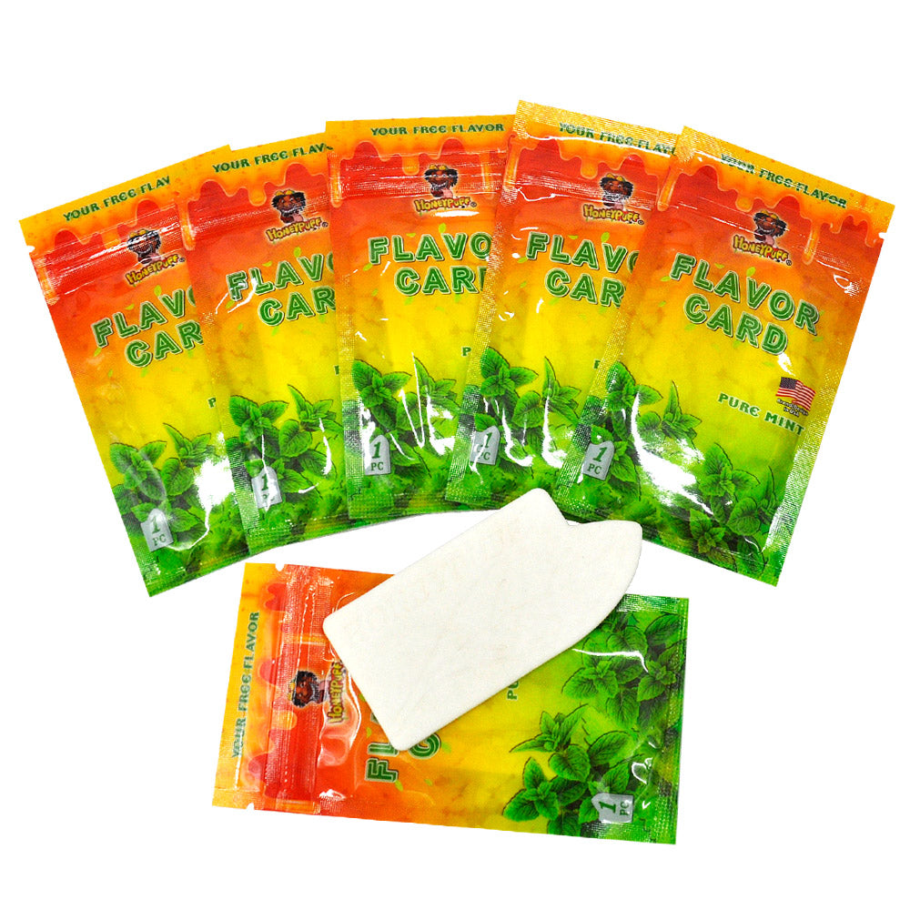 HONEYPUFF Pure Mint Flavour Cards, King Size Flavour Cards, 1 Pack / Bag