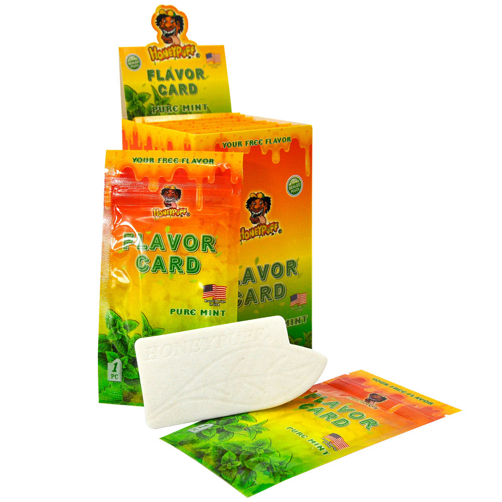 HONEYPUFF Pure Mint Flavour Cards, King Size Flavour Cards, 1 Pack / Bag