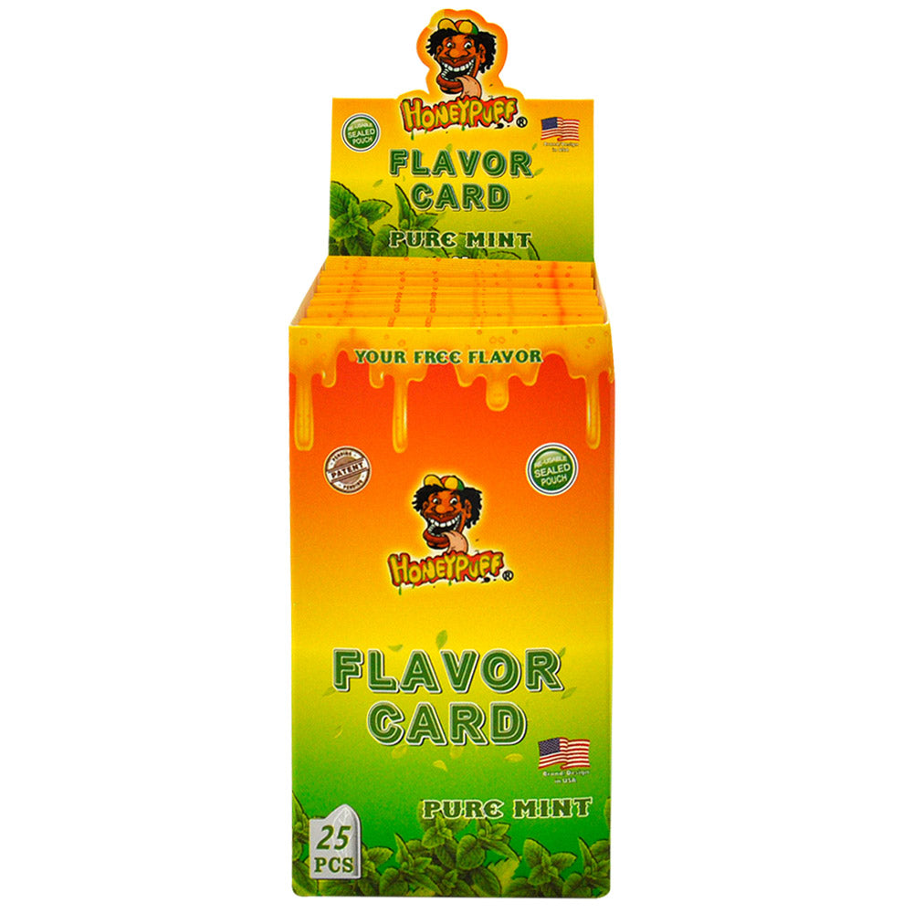 HONEYPUFF Pure Mint Flavour Cards, King Size Flavour Cards, 1 Pack / Bag