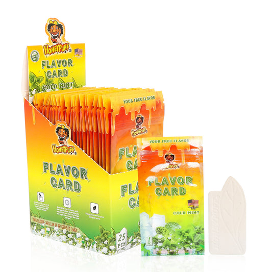 HONEYPUFF Cold Mint Flavour Cards, King Size Cigarette Insert Infusion, Natural Flavour Card