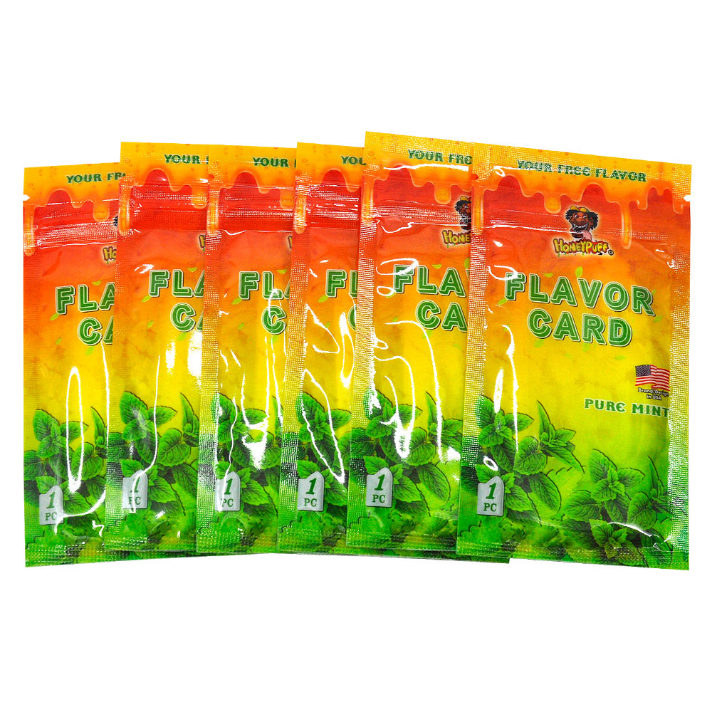 HONEYPUFF Pure Mint Flavour Cards, King Size Flavour Cards, 1 Pack / Bag