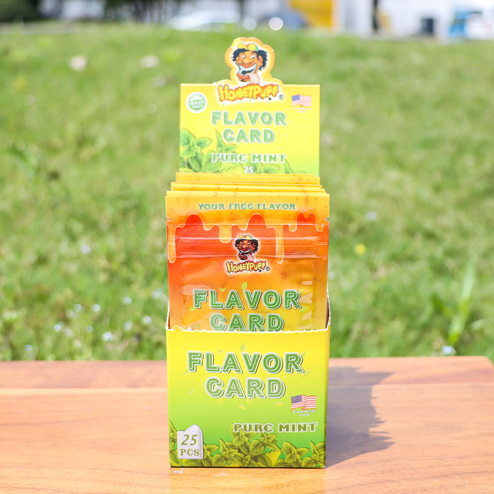 HONEYPUFF Pure Mint Flavour Cards, King Size Flavour Cards, 1 Pack / Bag