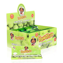 Load image into Gallery viewer, HONEYPUFF 1 1/4 Size Green Apple Flavor Rolling Papers cigarette rolling paper for cigarette rolling accessories