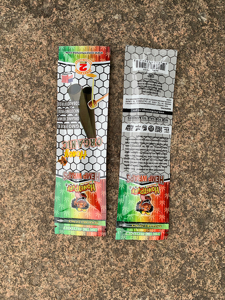 HONEYPUFF Honey Flavored Pre Rolled Cones, King Size Pre Rolled Rolling Paper with Tips, Slow Burning Rolling Cones, 2 PCS / Pack 12 Packs / Box