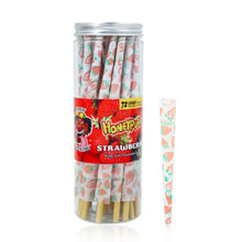 Load image into Gallery viewer, HONEYPUFF Strawberry Flavor Pre Rolled Cones, King Size Pre Rolled Rolling Paper with Tips, Slow Burning Papers (72 PCS)