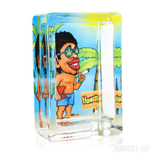 Load image into Gallery viewer, Honeypuff Decorated Clear Glass Ashtray, 85*56mm Portable Square Ashtray, Desktop Ashtray, Smoking Accessories
