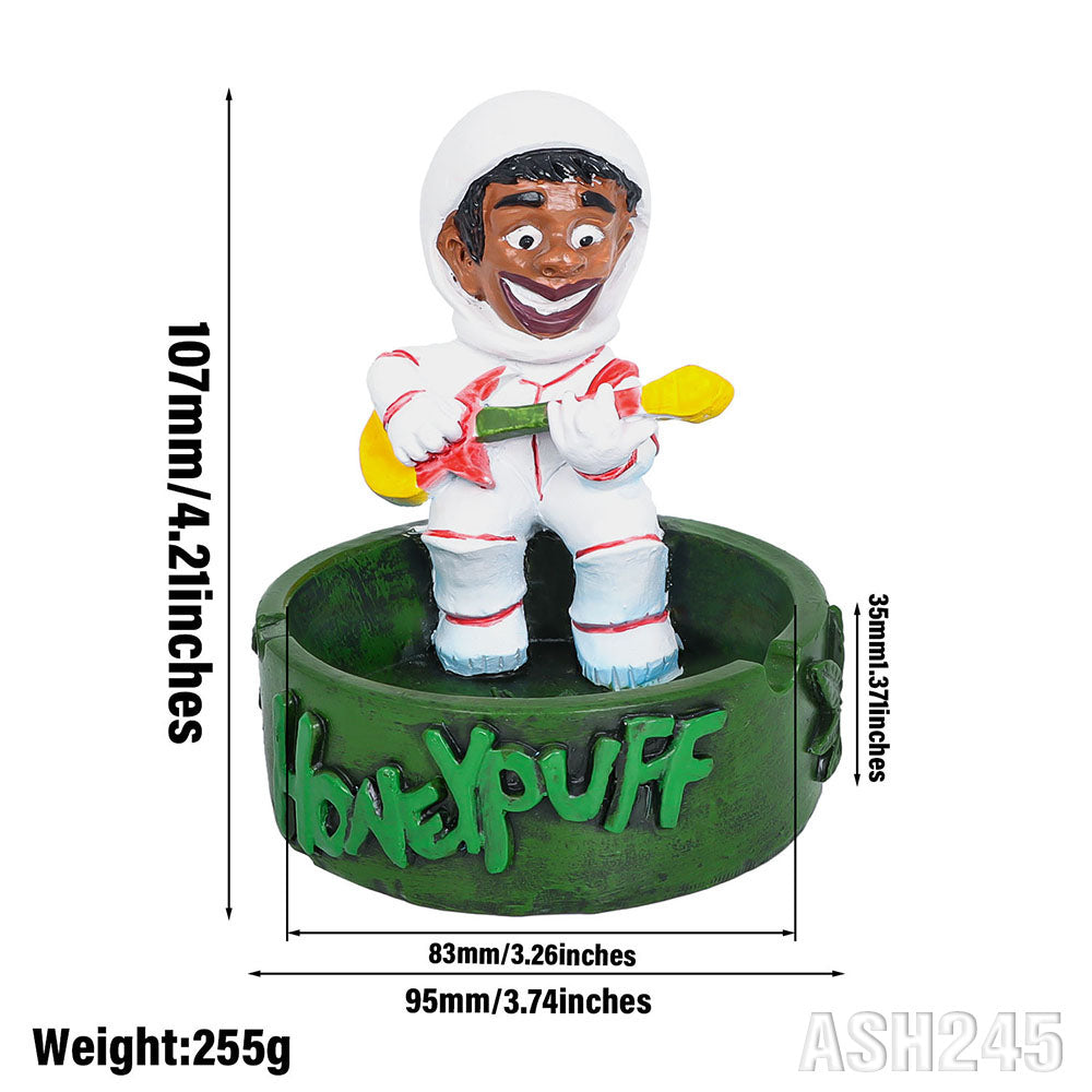 HONEYPUFF astronaut styling resin 107 * 95 * 33mm, 255g, individually packaged ashtray