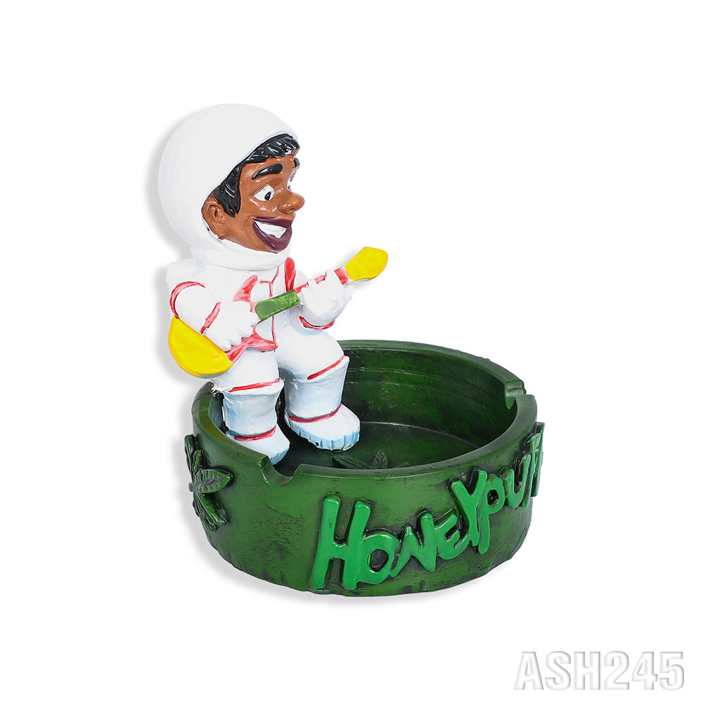 Honeypuff Multi-Color Resin Ashtrays, Mini Size Ashtrays With Cigarette Butts, Easy To Clean Resin Ashtrays & Portable