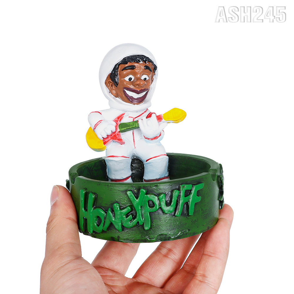 Honeypuff Multi-Color Resin Ashtrays, Mini Size Ashtrays With Cigarette Butts, Easy To Clean Resin Ashtrays & Portable