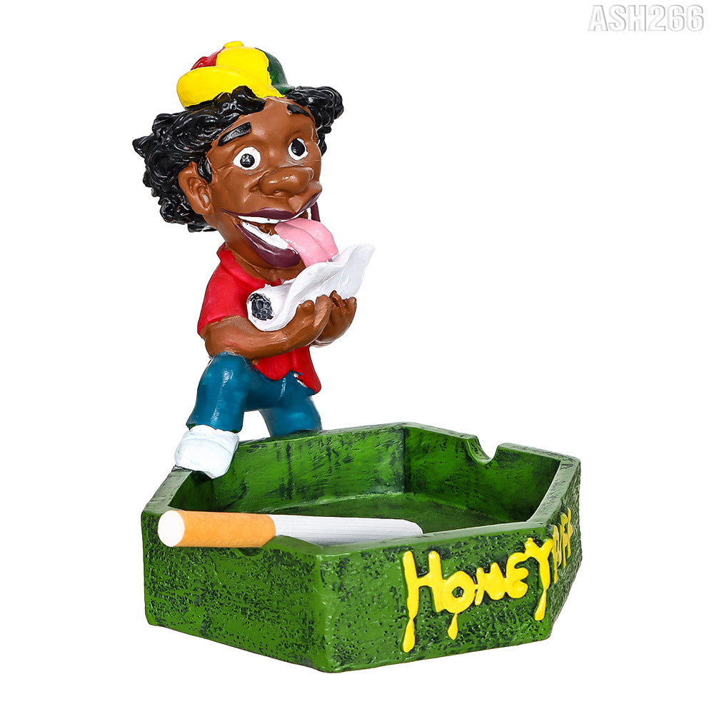 Honeypuff Multi-Color Resin Ashtrays, Mini Size Ashtrays With Cigarette Butts, Easy To Clean Resin Ashtrays & Portable