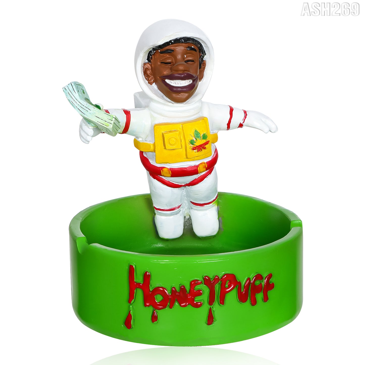 Honeypuff Multi-Color Resin Ashtrays, Mini Size Ashtrays With Cigarette Butts, Easy To Clean Resin Ashtrays & Portable