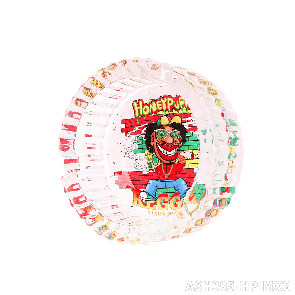 HONEYPUFF Round 81 * 34mm Colorful Fruit Style Hot Selling Glass Ashtray