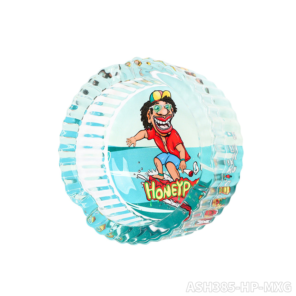 HONEYPUFF Round 81 * 34mm Colorful Fruit Style Hot Selling Glass Ashtray