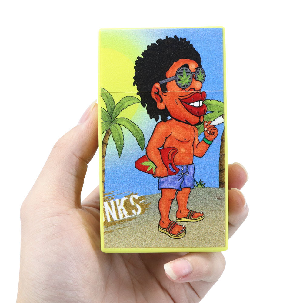 Honerypuff series 94*62*29mm plastic cigarette case with various designs