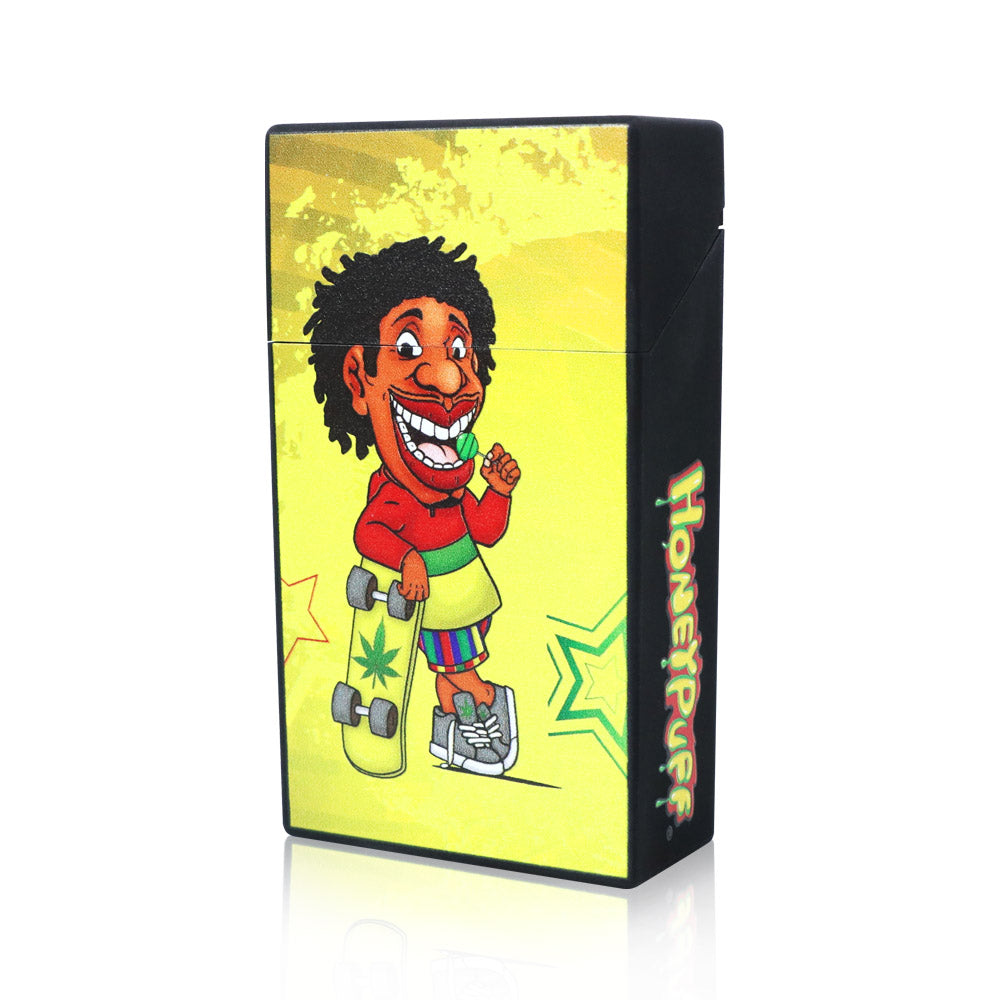 Honerypuff series 94*62*29mm plastic cigarette case with various designs