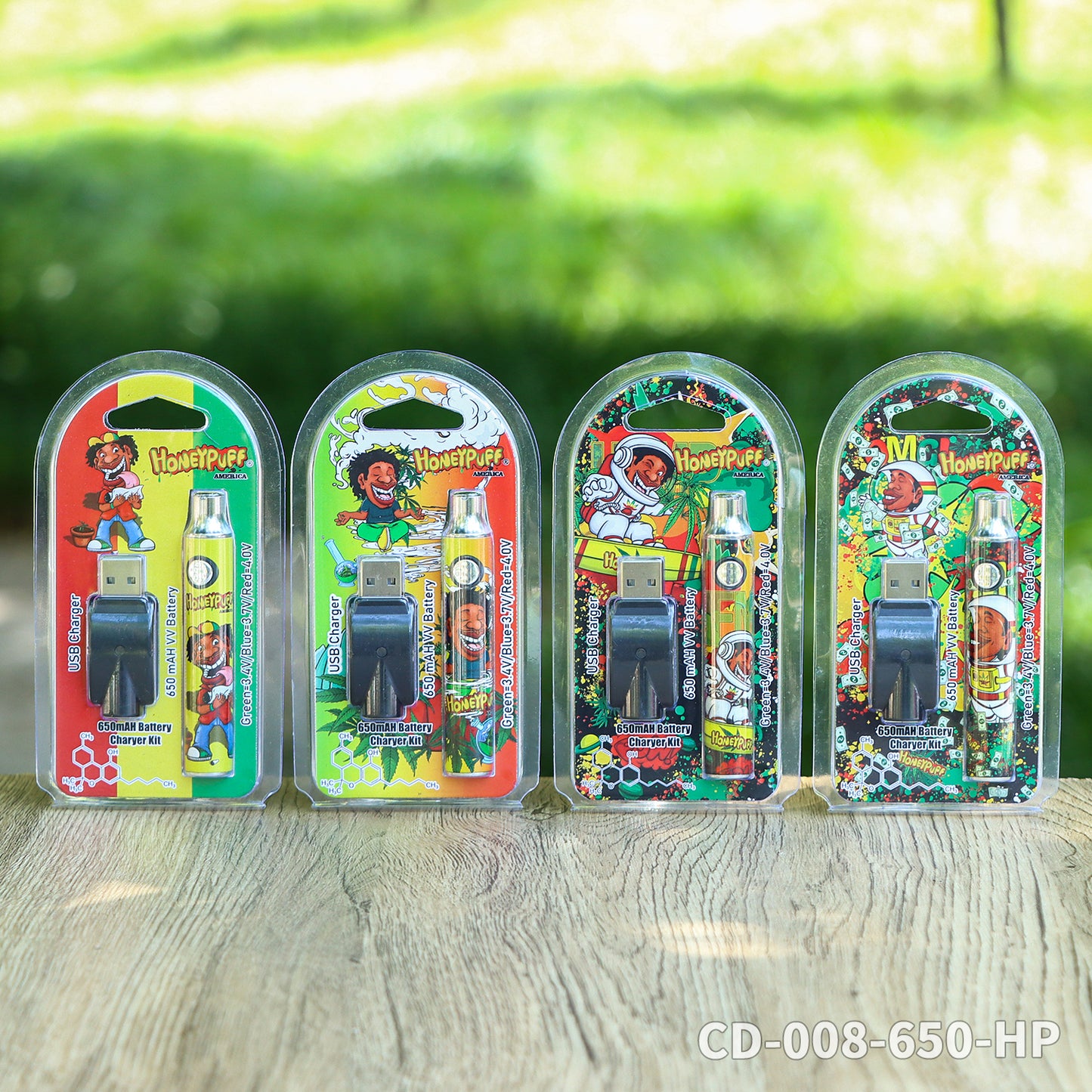 HONEYPUFF hot sale 650 mAH battery vape accessories with different design