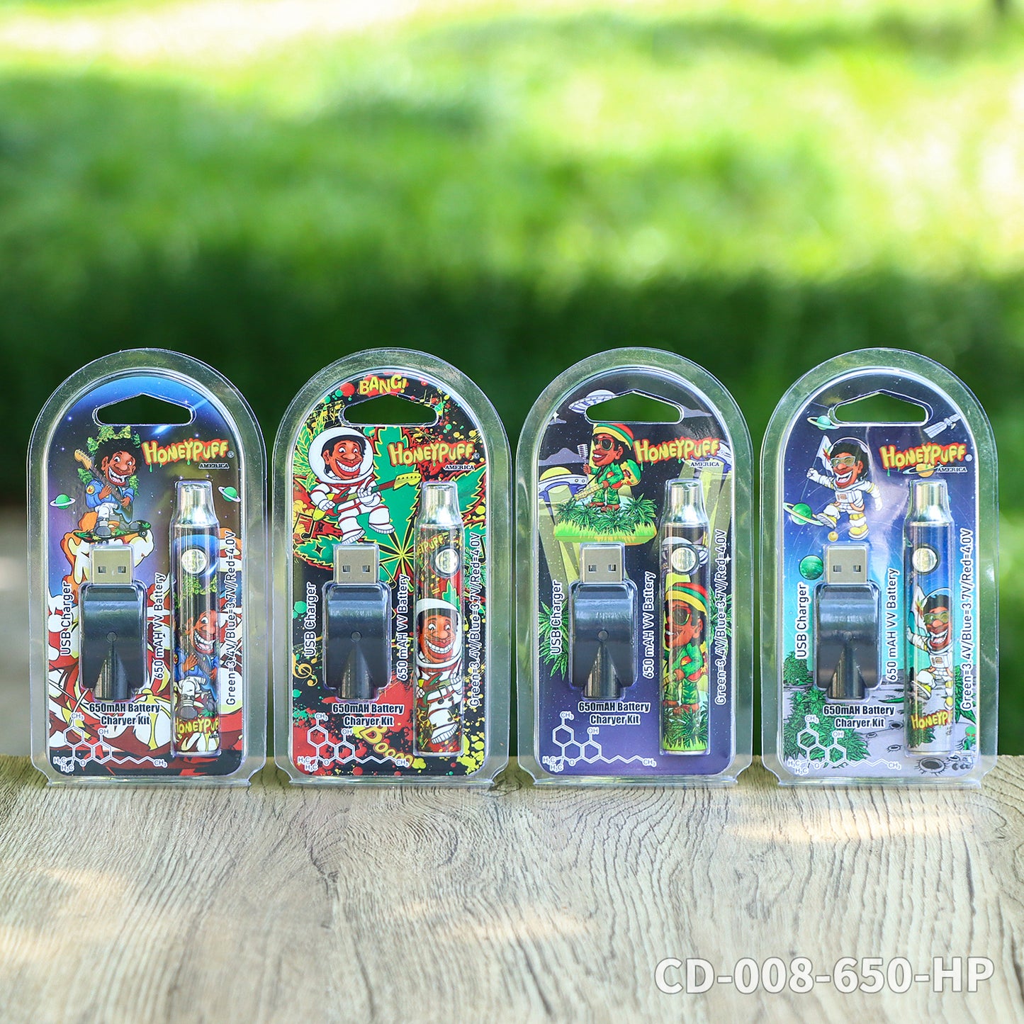 HONEYPUFF hot sale 650 mAH battery vape accessories with different design