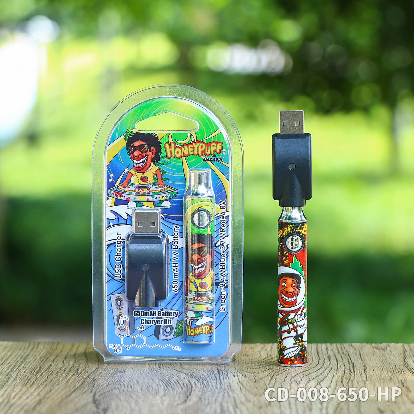 HONEYPUFF hot sale 650 mAH battery vape accessories with different design