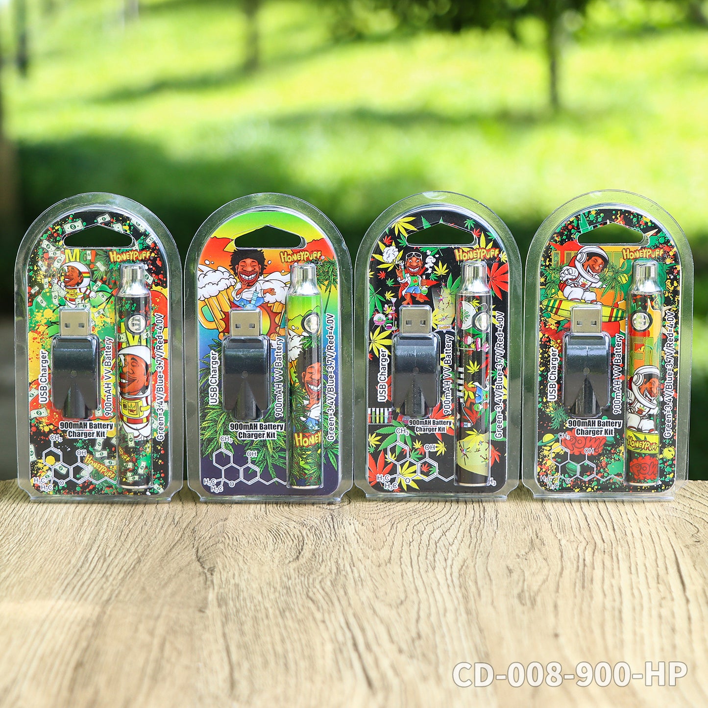 HONEYPUFF hot sale 900 mAH battery vape accessories with different design