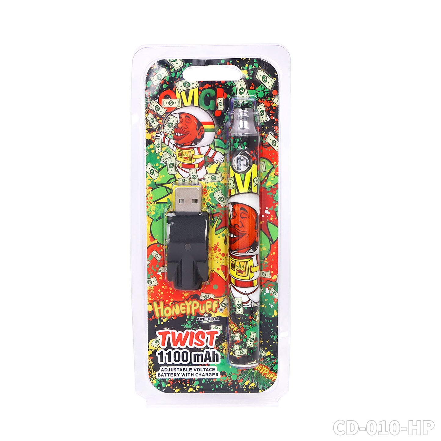 HONEYPUFF hot sale 1100 mAH battery vape accessories with different design