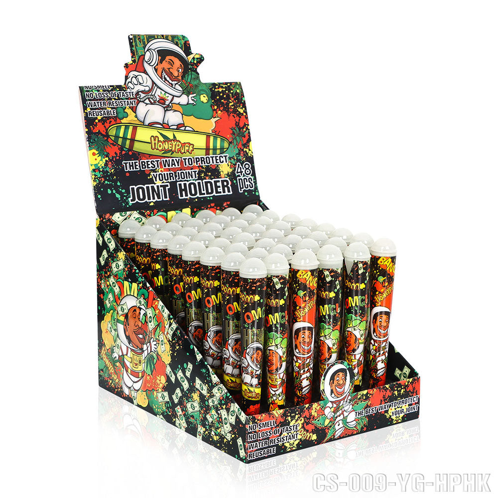 HONEYPUFF 120 mm Plastic Joint Holder, Smell Proof Cigarette Holder, 48 PCS / Box
