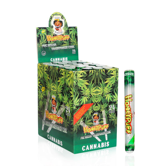 HONEYPUFF Cannabis-Geschmack, vorgerollte Tüten, transparente Zigarettenpapiere, vorgerollte Kingsize-Zigarettenpapiere mit Tips, 2 Stück pro Tube