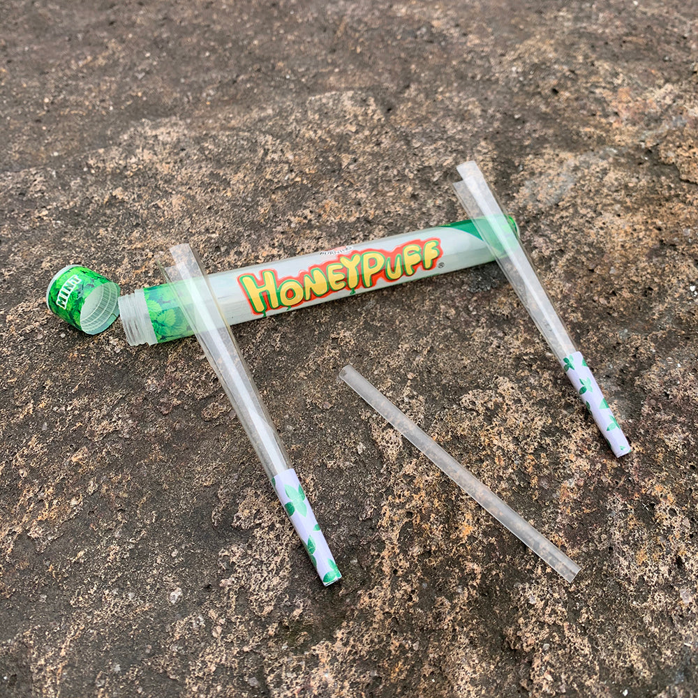 HONEYPUFF Cannabis-Geschmack, vorgerollte Tüten, transparente Zigarettenpapiere, vorgerollte Kingsize-Zigarettenpapiere mit Tips, 2 Stück pro Tube