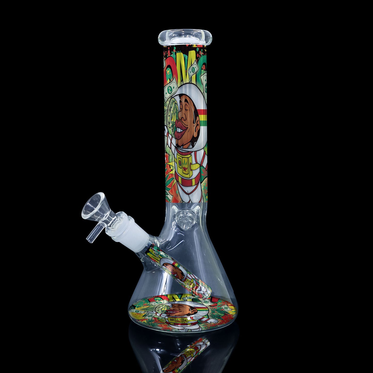 Honeypuff brand 35mm glass bong with various designs