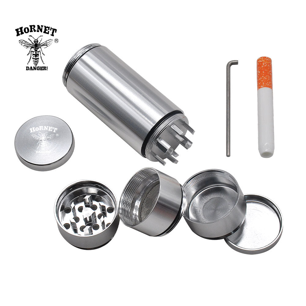 Honeypuff 59*8mm Metal Aluminium Alloy Ceramics Portable Tinplate Tobacco, Multi-Colored Herb Grinder, Cigarette Accessories