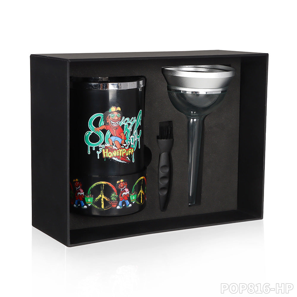 HONEYPUFF brand high-quality electric gift box set, grinder with filling function, cigarette store accessories