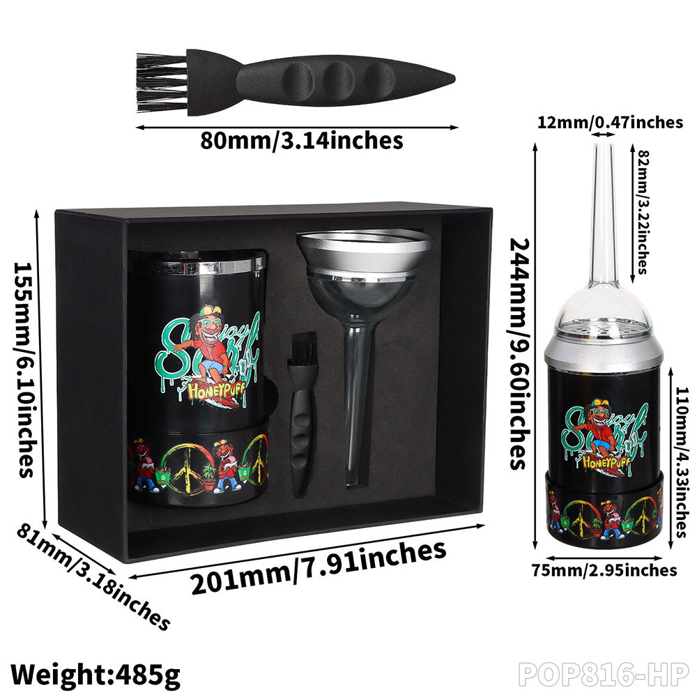 HONEYPUFF brand high-quality electric gift box set, grinder with filling function, cigarette store accessories