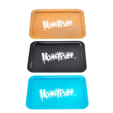 Load image into Gallery viewer, HONEYPUFF Cigarette tray Set, 3-piece cigarette accessory set, plastic plate, tin box, zinc alloy metal smoke grinder
