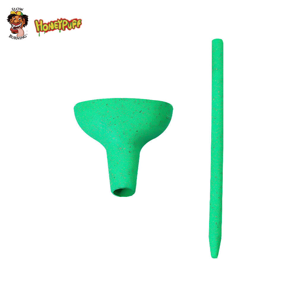 HONEYPUFF Mixed Color Series Biodegradable Cigarette Grinder, Funnel, Cigarette Pressing Rod Three in One Set